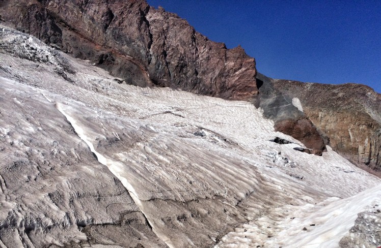 Normally this area is full of tents from independent climbers 