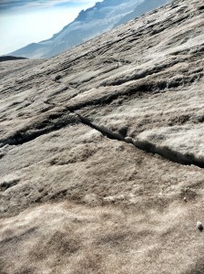 Cracks on the Muir snow field!? 